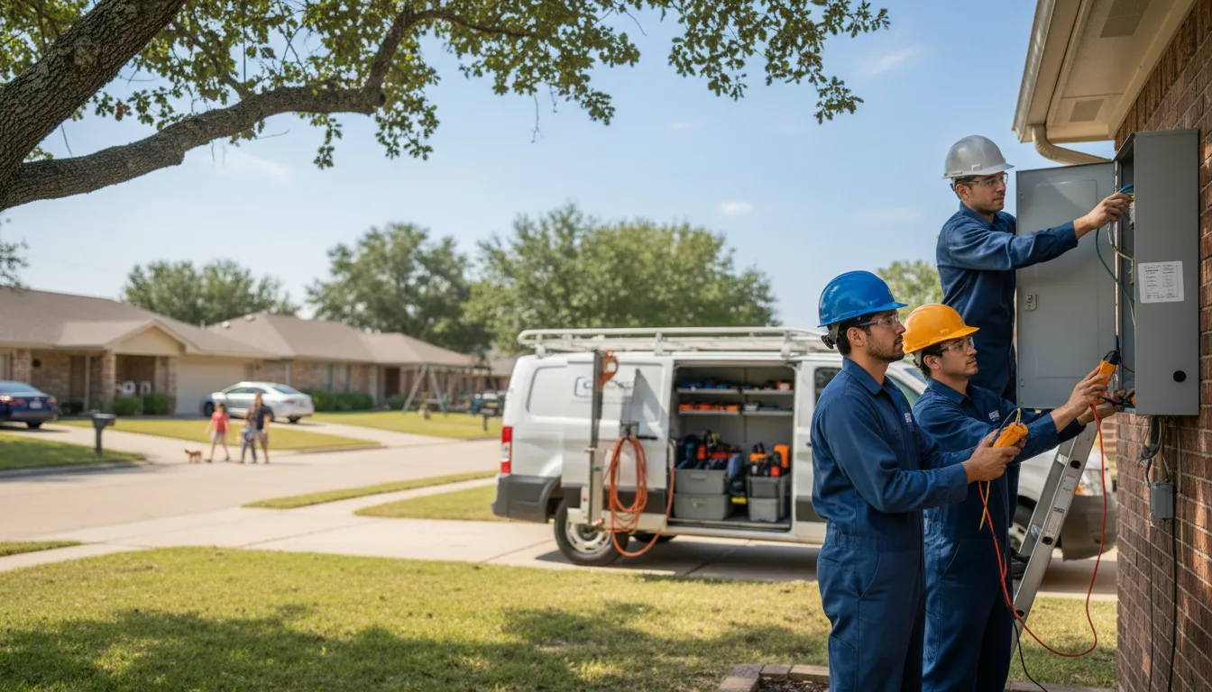 Certified electrician providing emergency electrical services in Ambia, IN